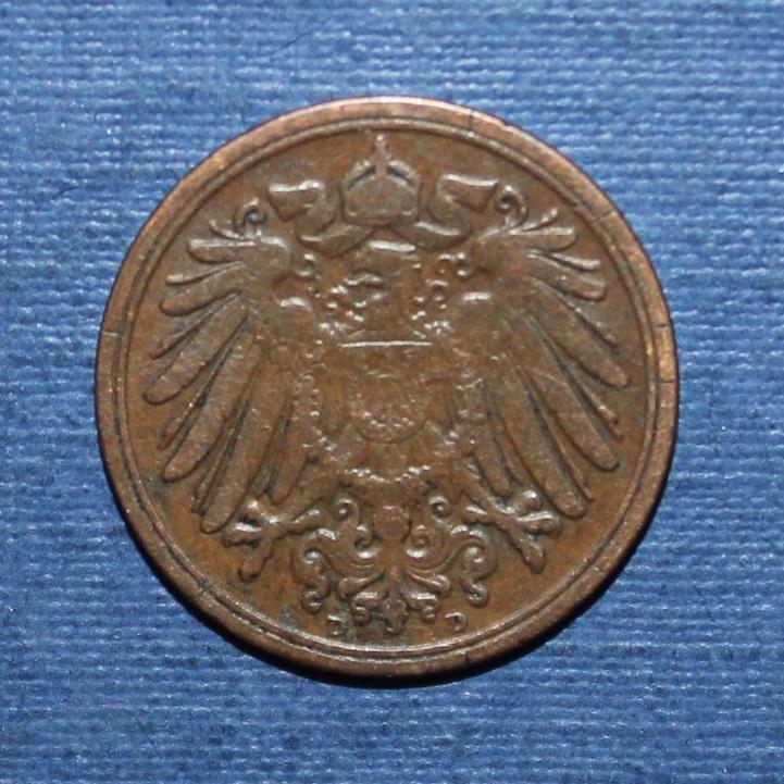 1 пфенниг Германия 1911 D