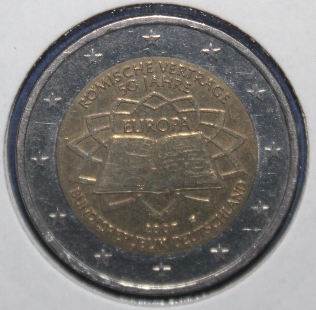 2 евро Германия 2007 F Римский договор