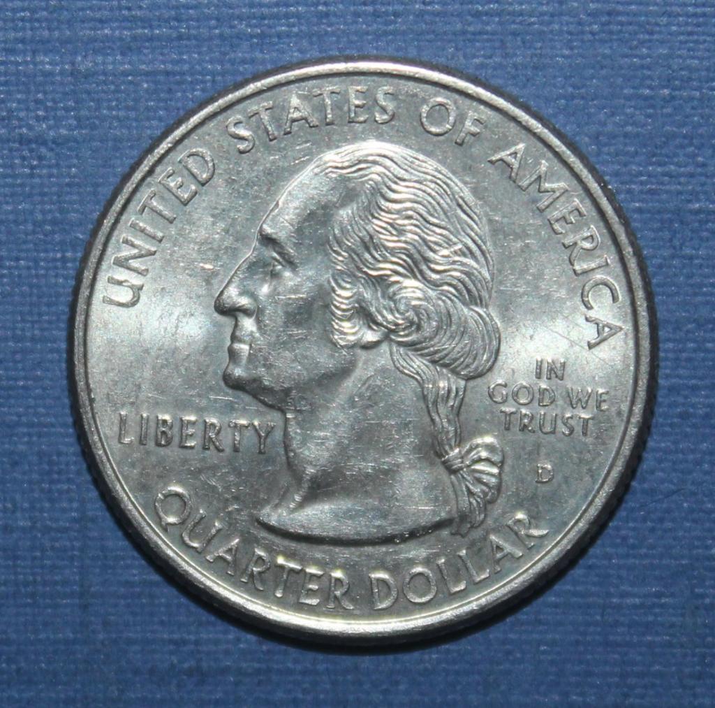25 центов (квотер) США 1999д Делавэр 1
