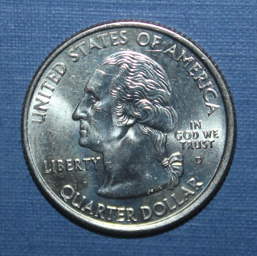 25 центов (квотер) США 2000д Массачусетс 1