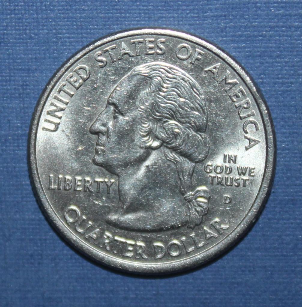 25 центов (квотер) США 2001д Нью-Йорк 1