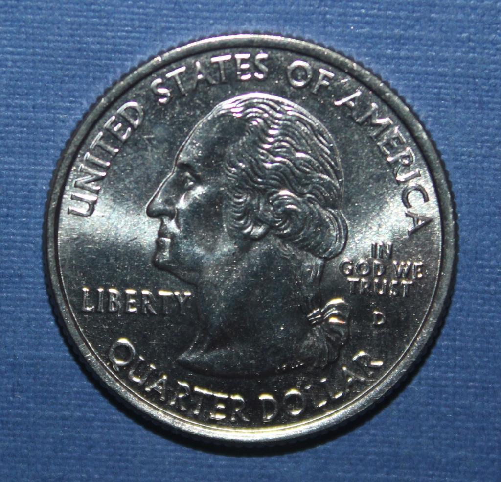 25 центов (квотер) США 2002д Миссисипи 1