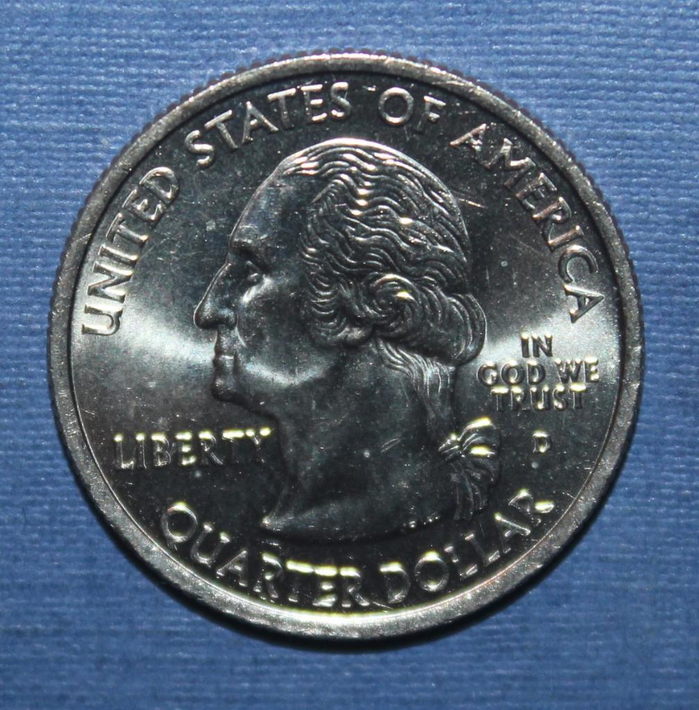 25 центов (квотер) США 2001д Вермонт 1