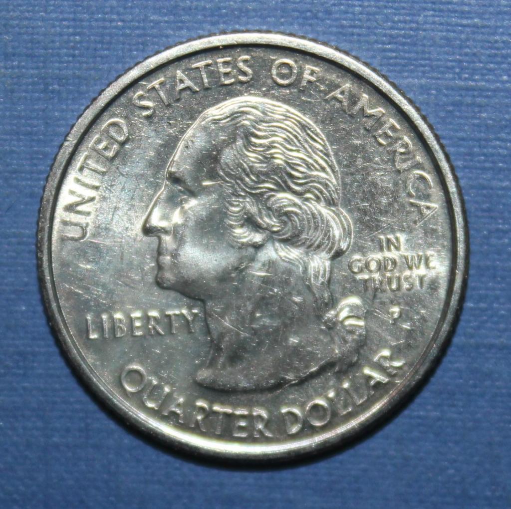 25 центов (квотер) США 1999р Коннектикут 1