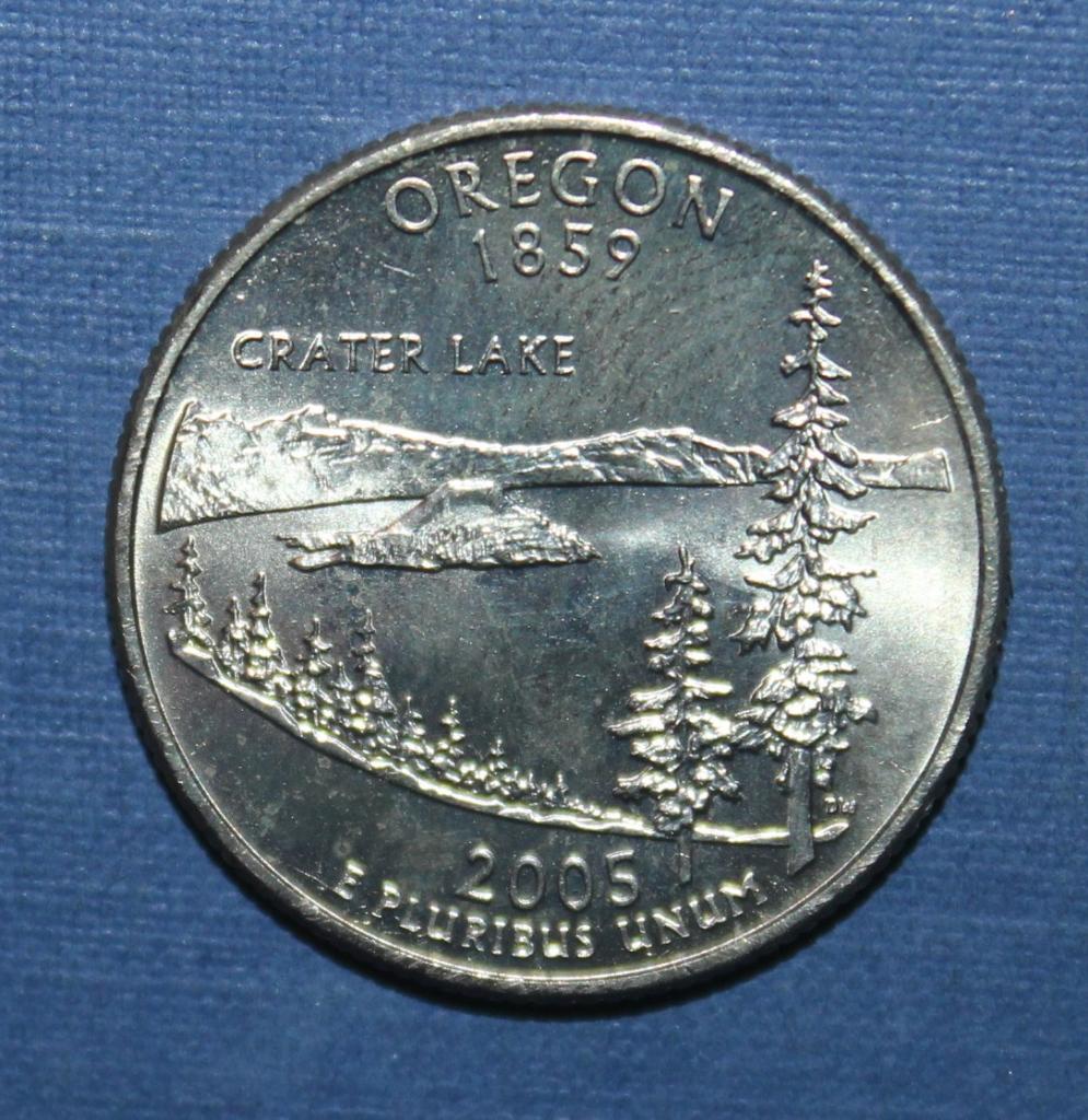 25 центов (квотер) США 2005р Орегон