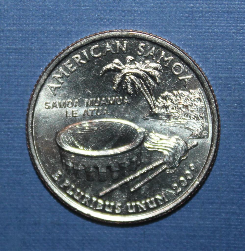 25 центов (квотер) США 2009р Американское Самоа