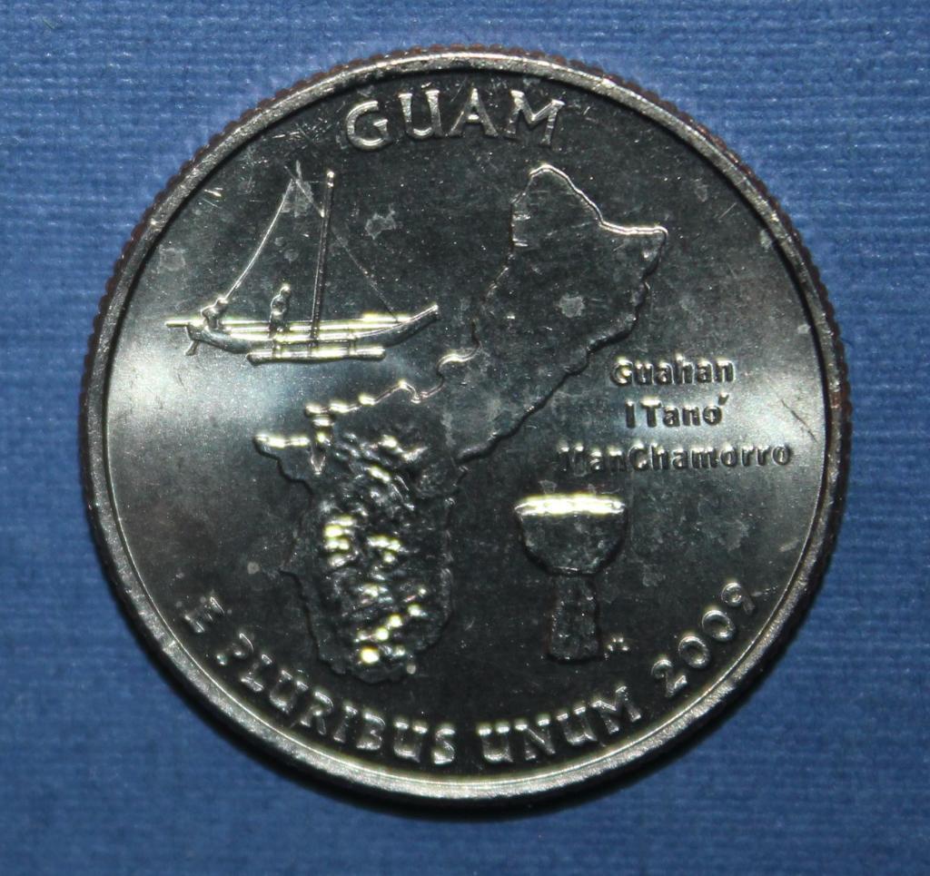 25 центов (квотер) США 2009р Гуам