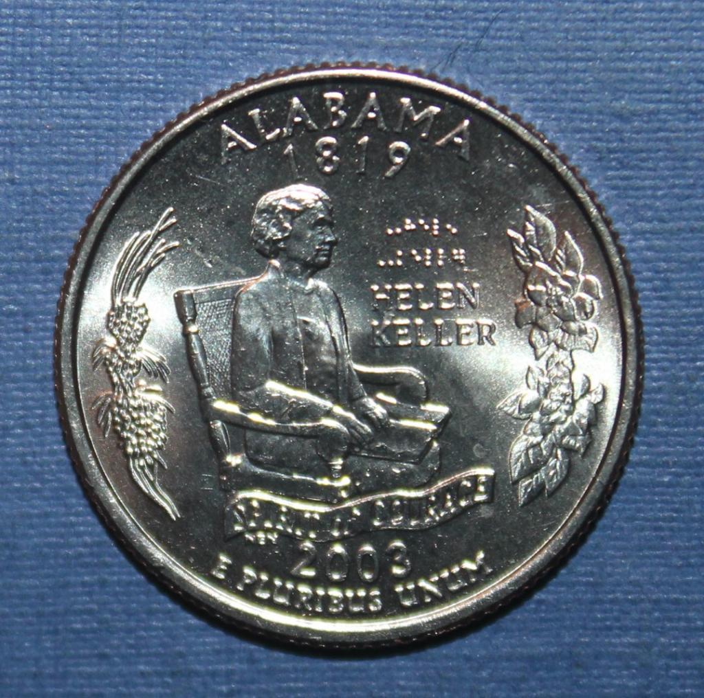 25 центов (квотер) США 2003р Алабама