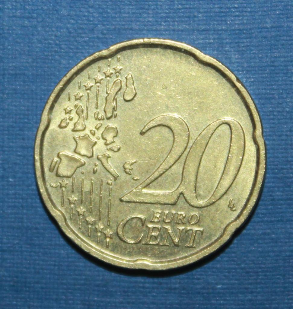 20 евроцентов Италия 2002 1