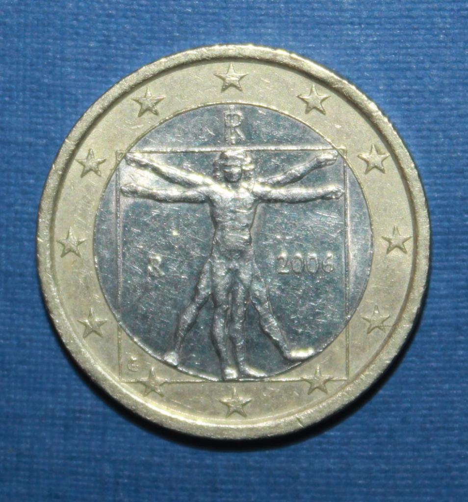 1 евро Италия 2006, биметалл