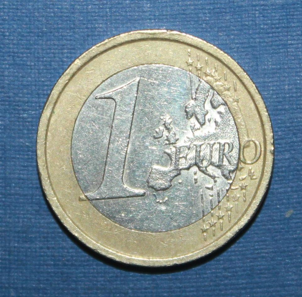 1 евро Италия 2008, биметалл 1