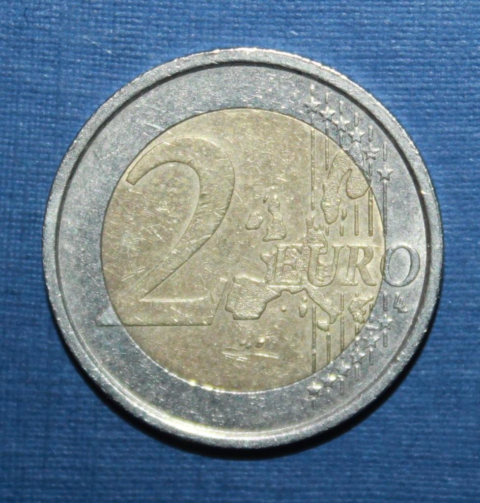 2 евро Италия 2002, биметалл 1