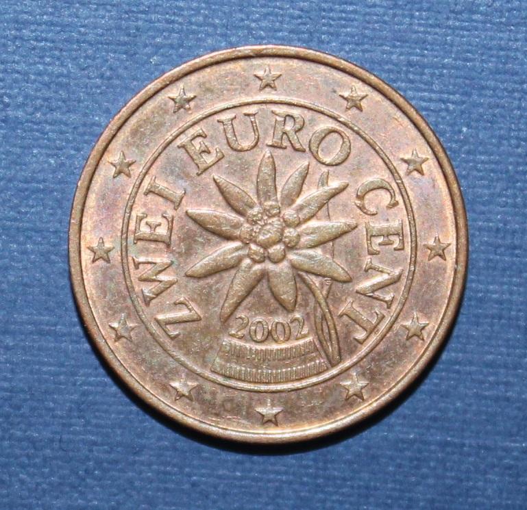 2 евроцента Австрия 2002