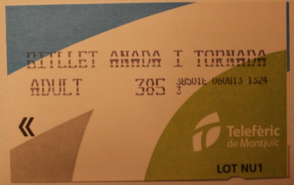 Билет на фуникулер на гору Монжуик (Барселона, Испания)