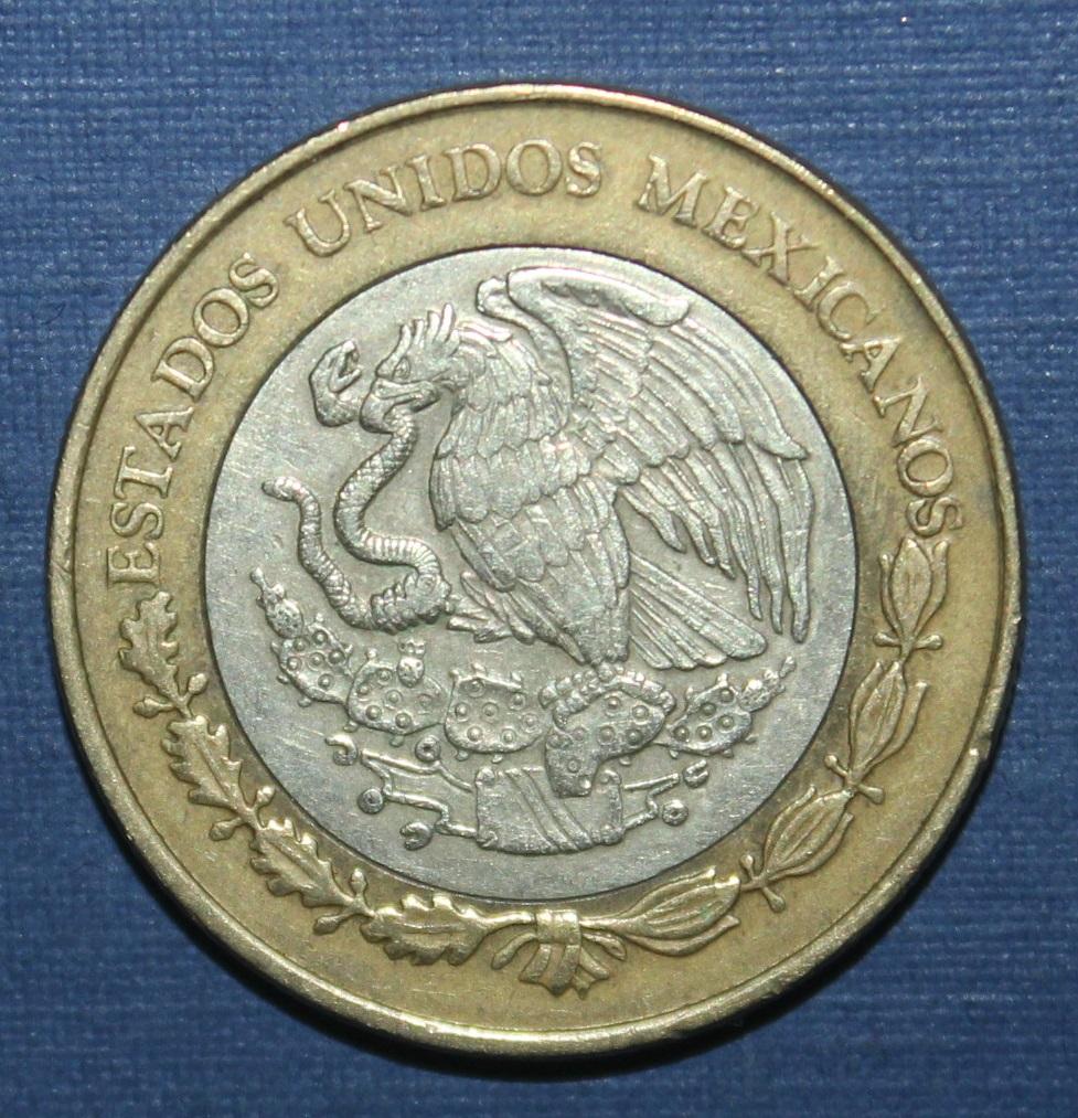 10 песо Мексика 2005, биметалл 1