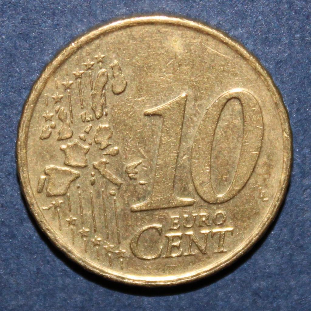 10 евроцентов Нидерланды 2001