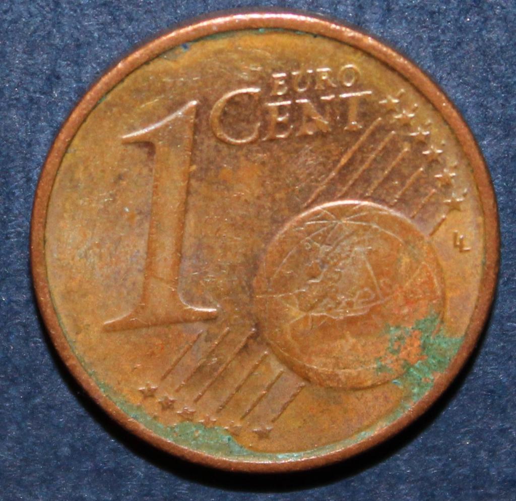1 евроцент Германия 2002А 1