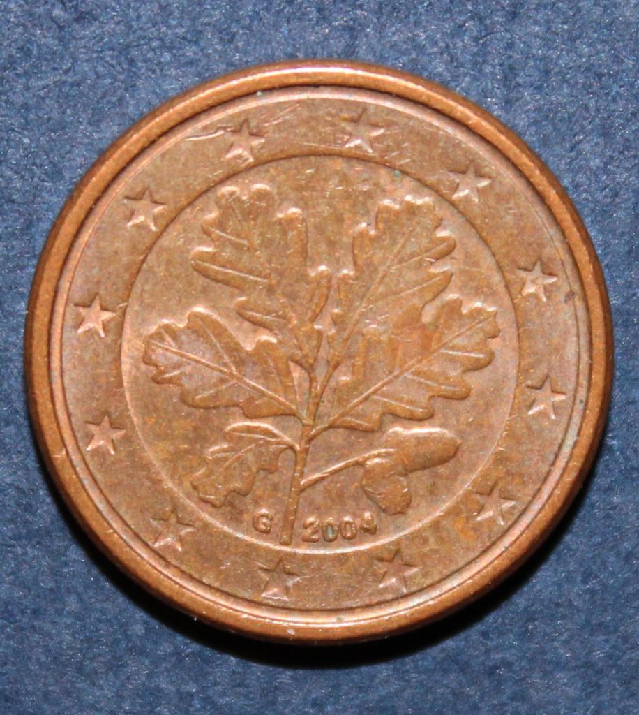 1 евроцент Германия 2004G