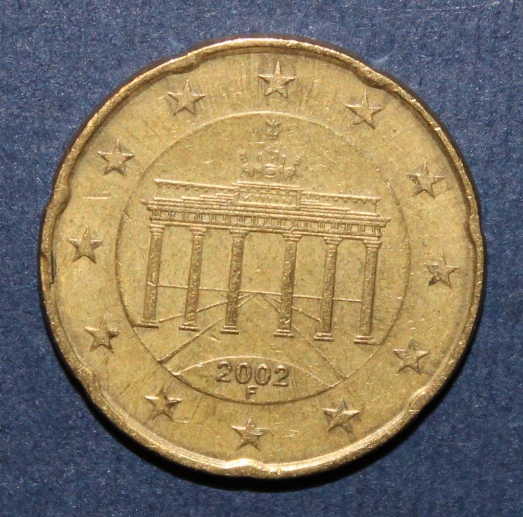 20 евроцентов Германия 2002F