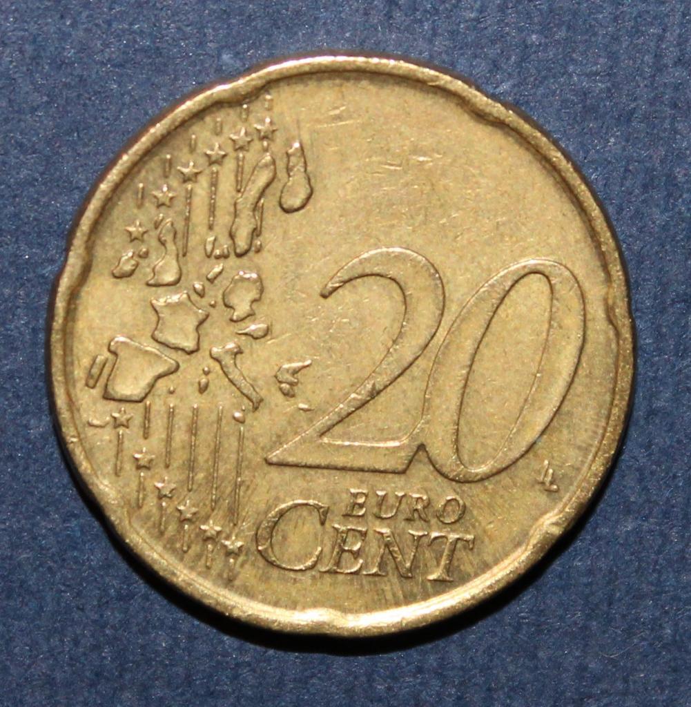 20 евроцентов Германия 2002F 1