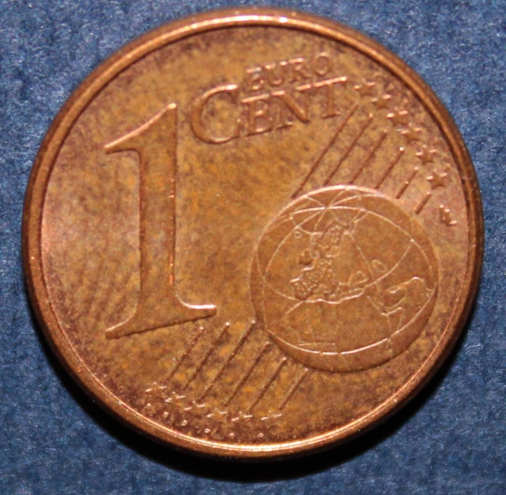 1 евроцент Франция 2008 1