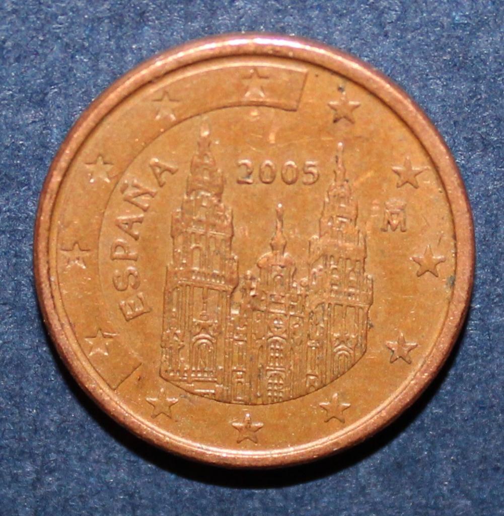 1 евроцент Испания 2005