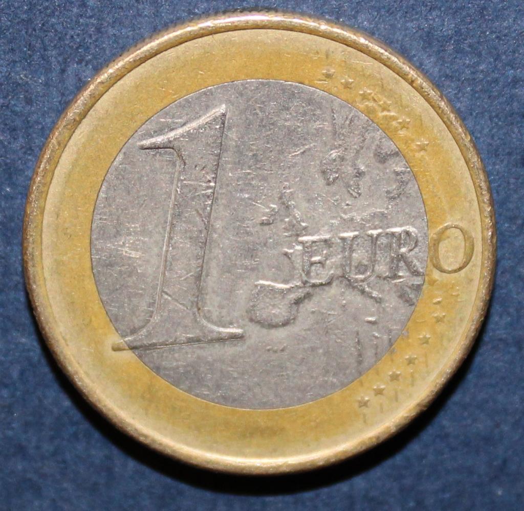 1 евро Испания 2007, биметалл 1