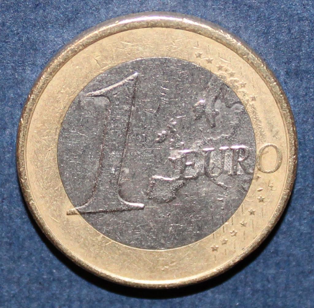 1 евро Испания 2011, биметалл 1