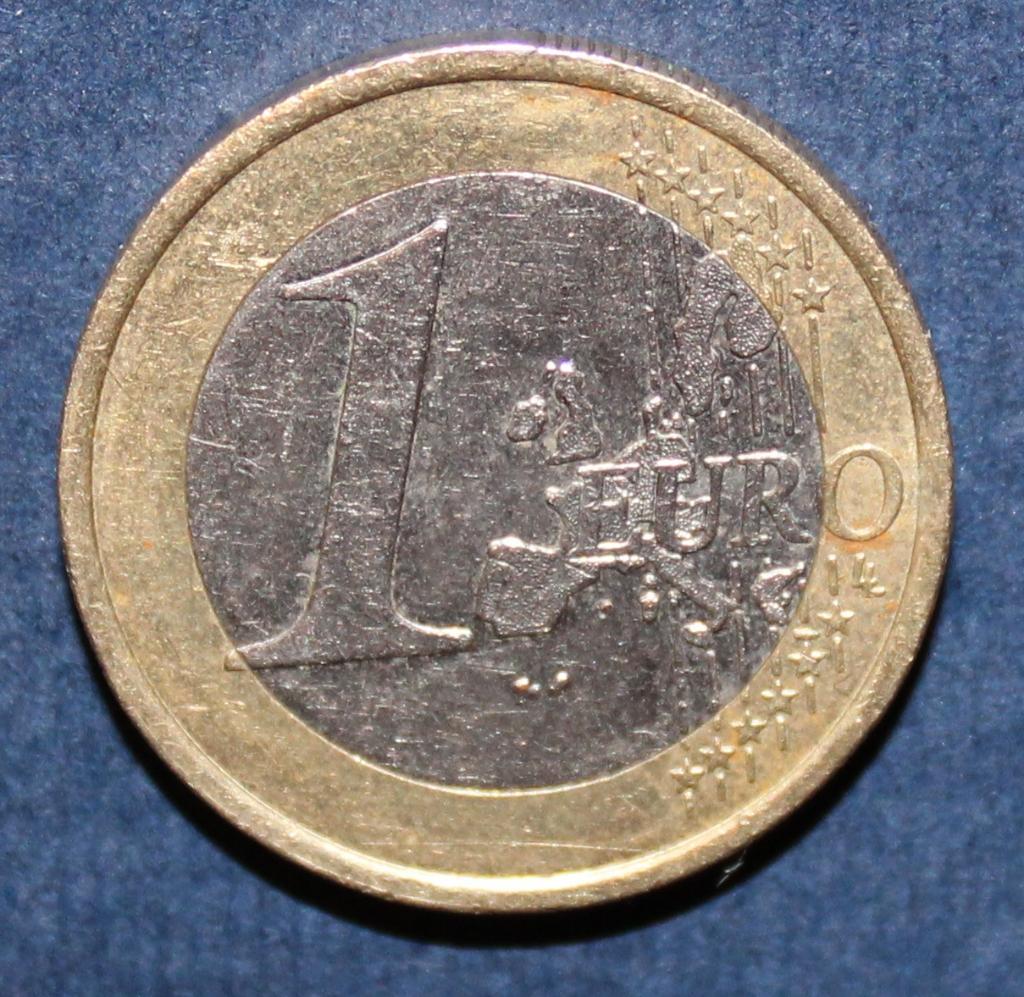 1 евро Франция 1999, биметалл 1