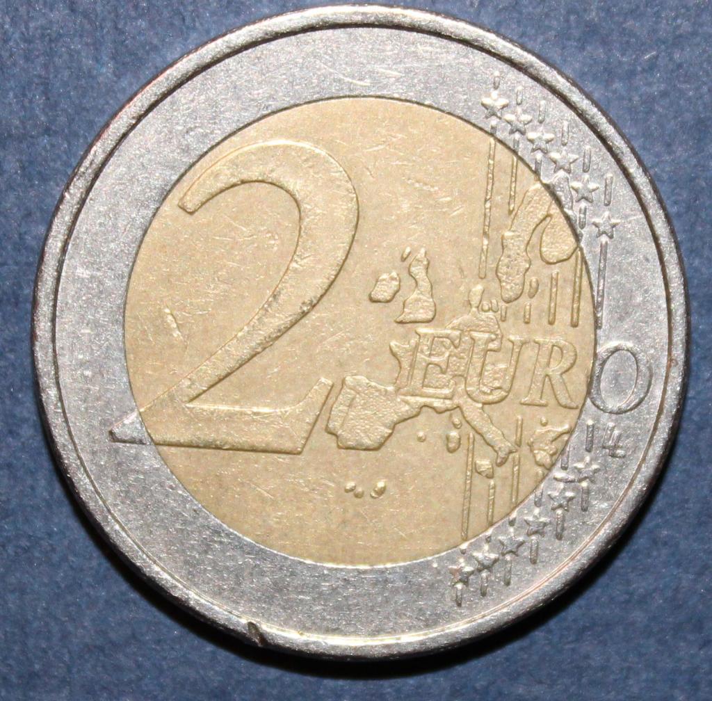 2 евро Германия 2002J, биметалл 1