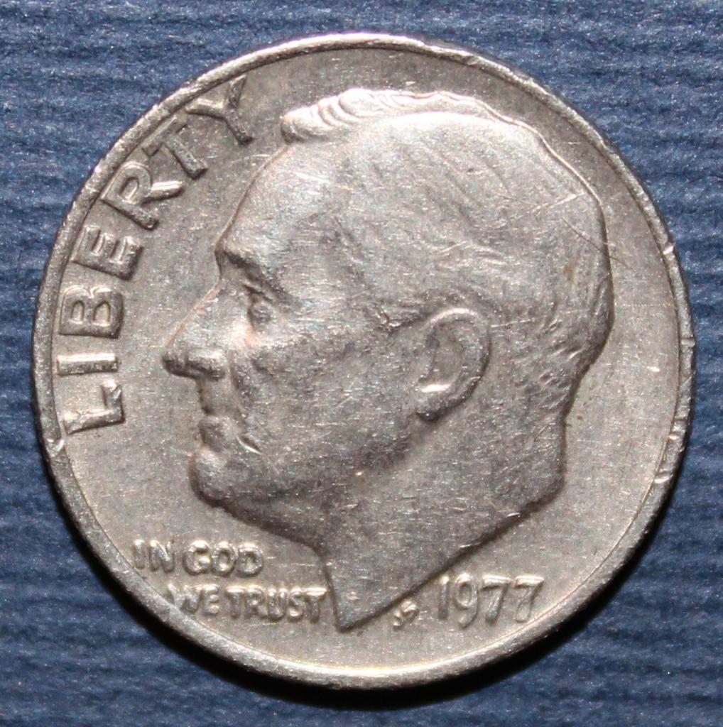 1 дайм (10 центов) США 1977