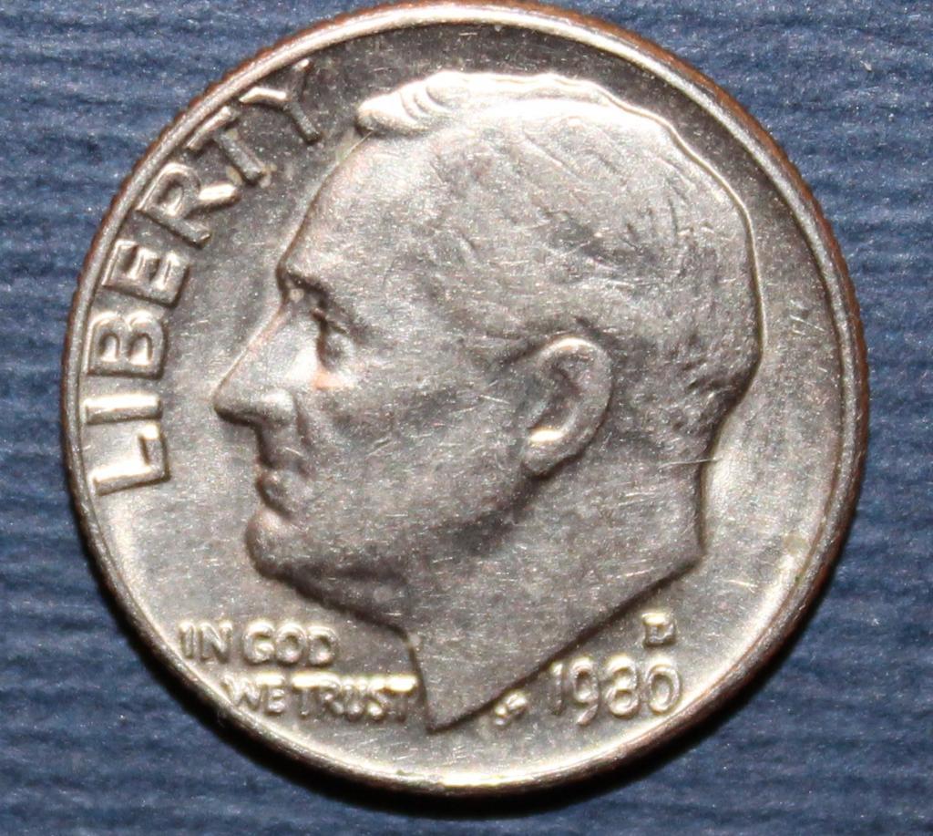 1 дайм (10 центов) США 1980D