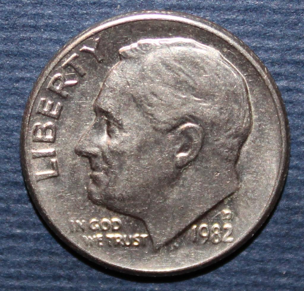 1 дайм (10 центов) США 1982D