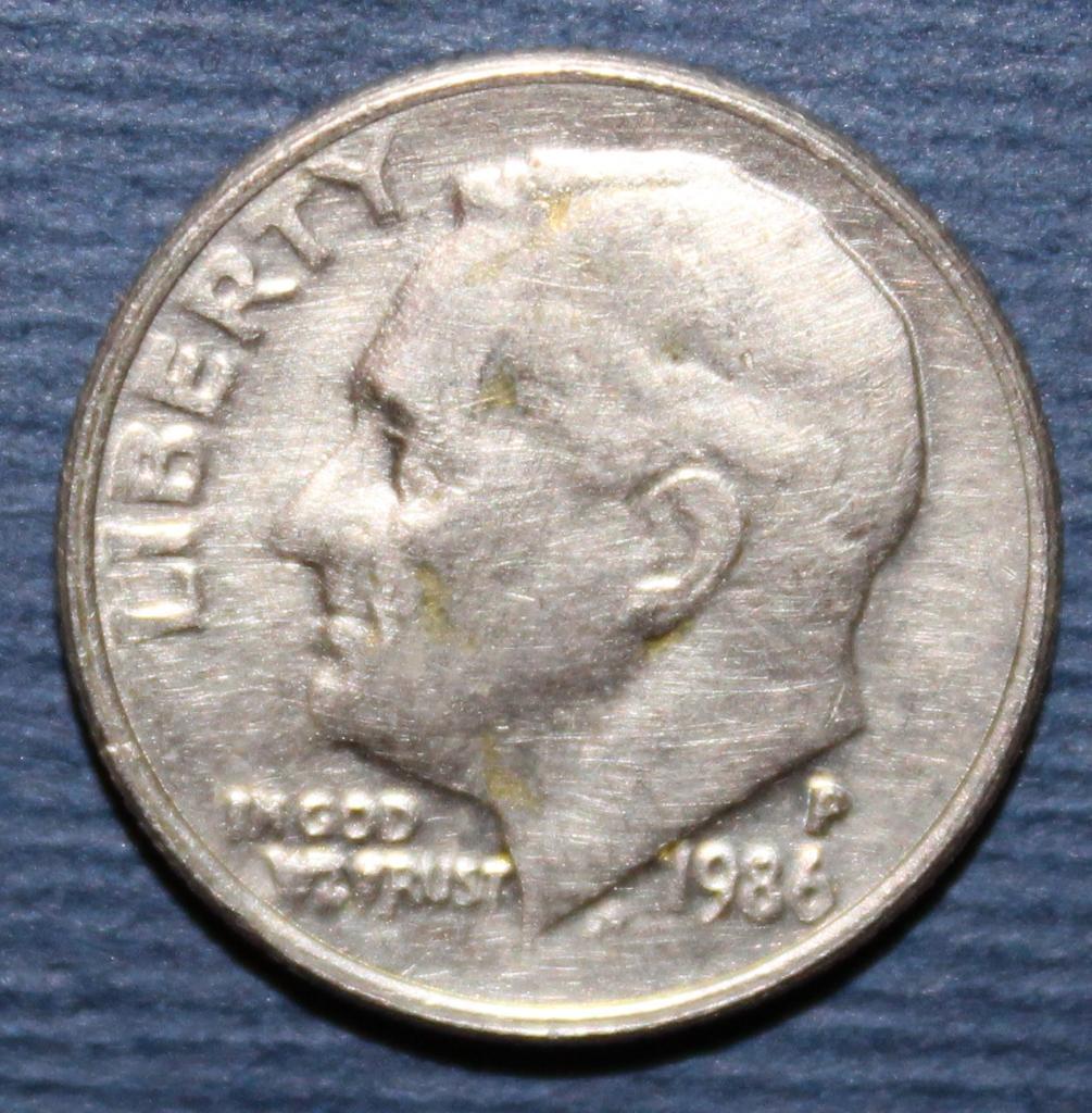 1 дайм (10 центов) США 1986P