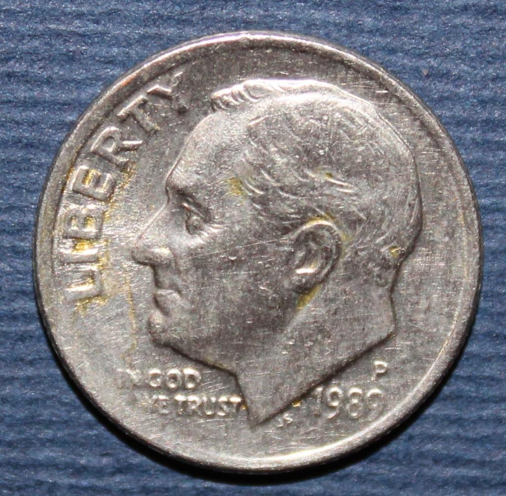 1 дайм (10 центов) США 1989P