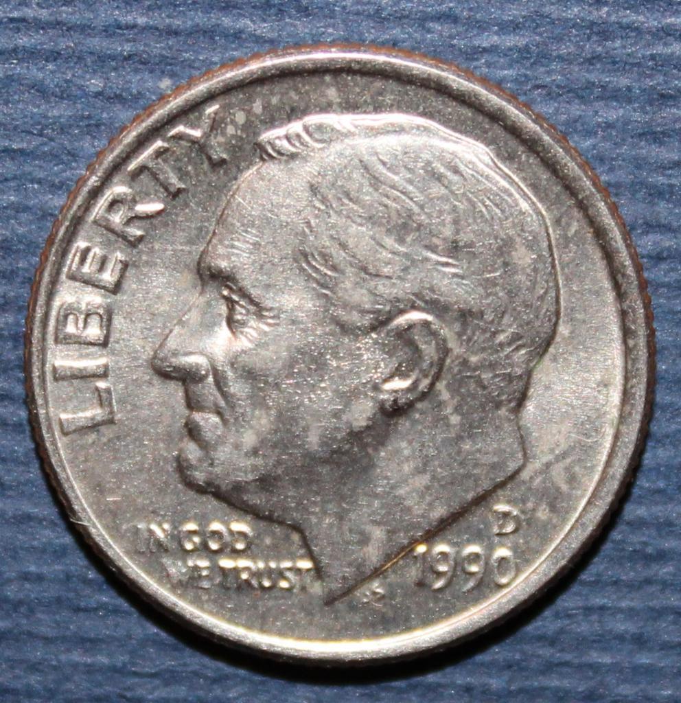 1 дайм (10 центов) США 1990D