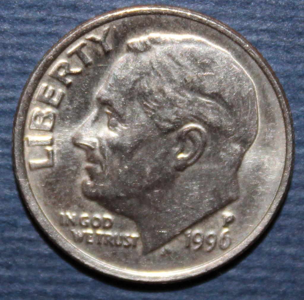 1 дайм (10 центов) США 1996P