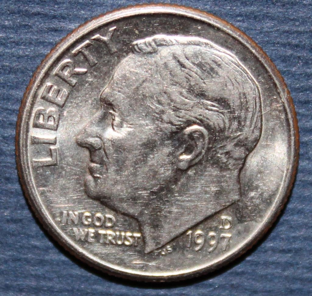 1 дайм (10 центов) США 1997D