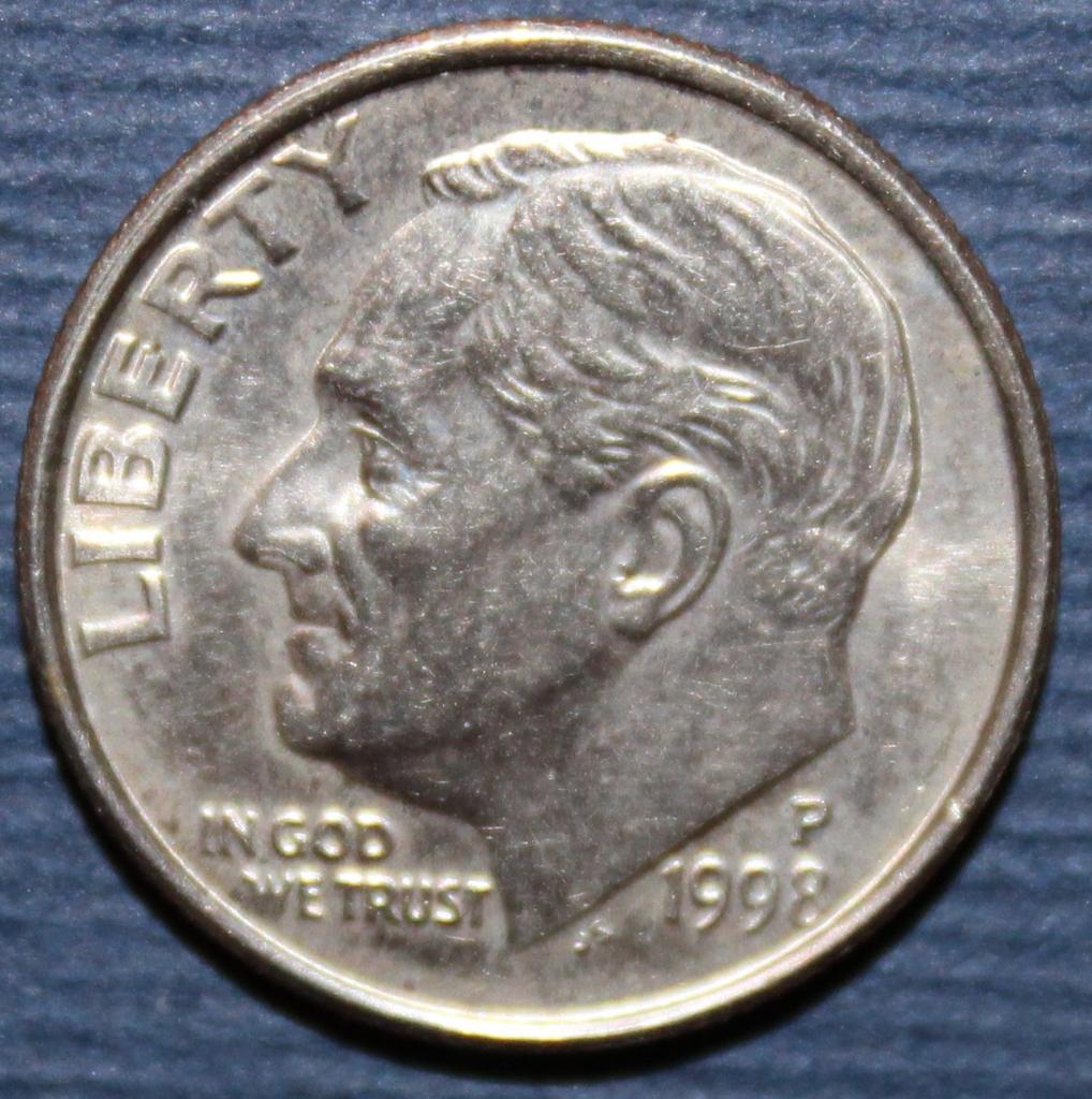1 дайм (10 центов) США 1998P