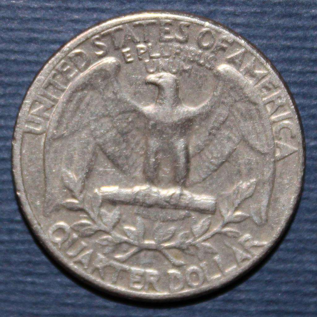 25 центов (квотер) США 1965 1