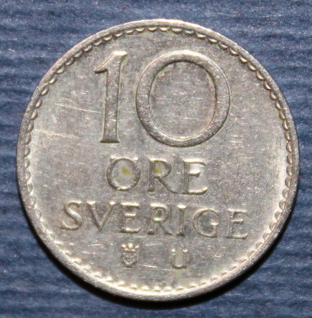 10 эре Швеция 1968