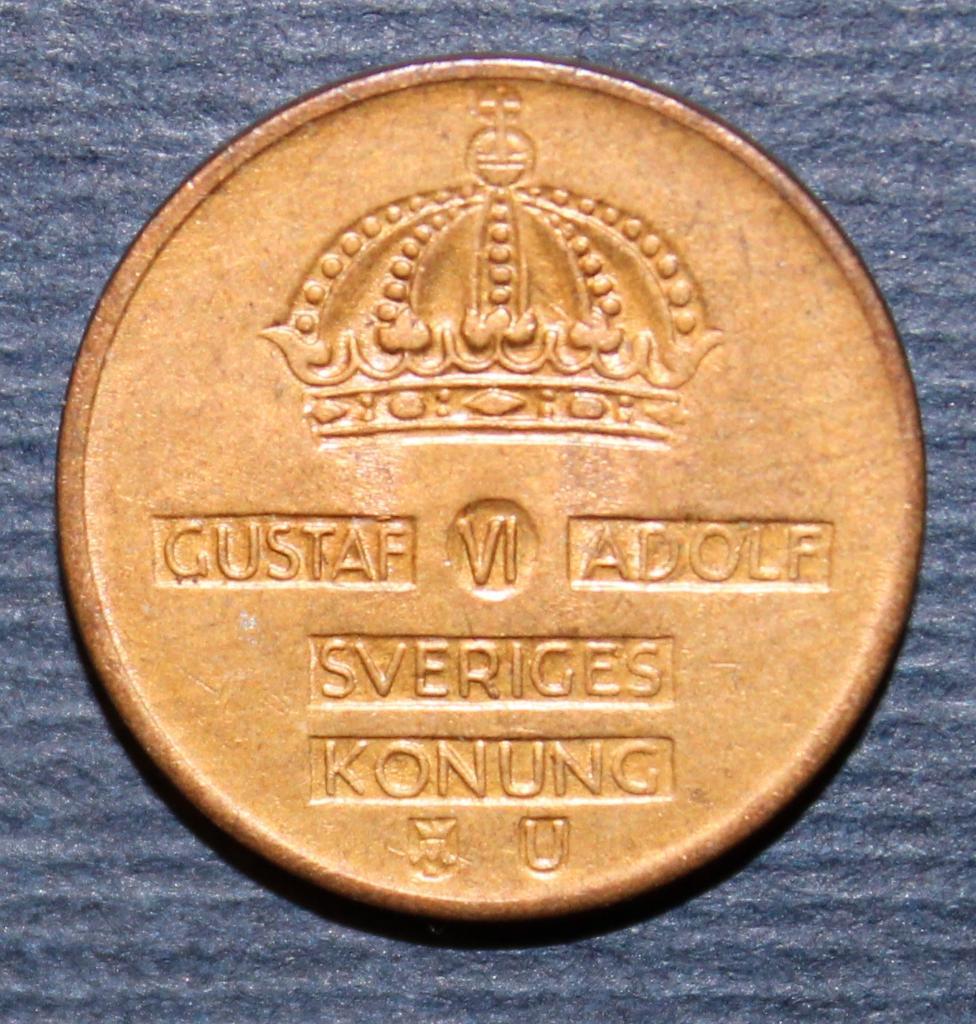 1 эре Швеция 1969 1