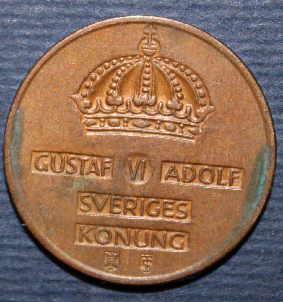 2 эре Швеция 1960 1