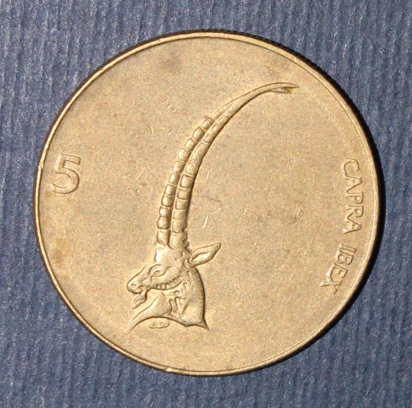 5 толаров Словения 1994 1