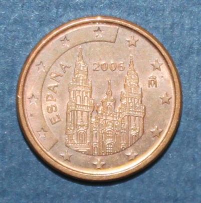 1 евроцент Испания 2006 1