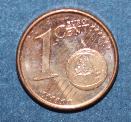 1 евроцент Испания 2012