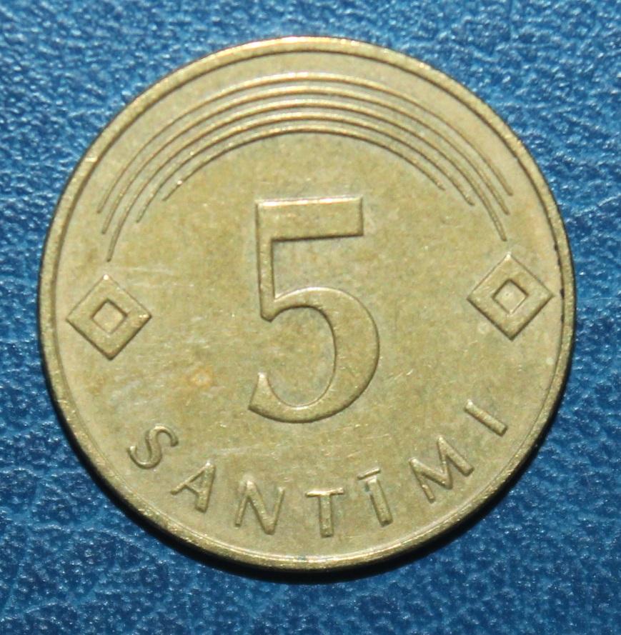 5 сантимов Латвия 2009 лот 2