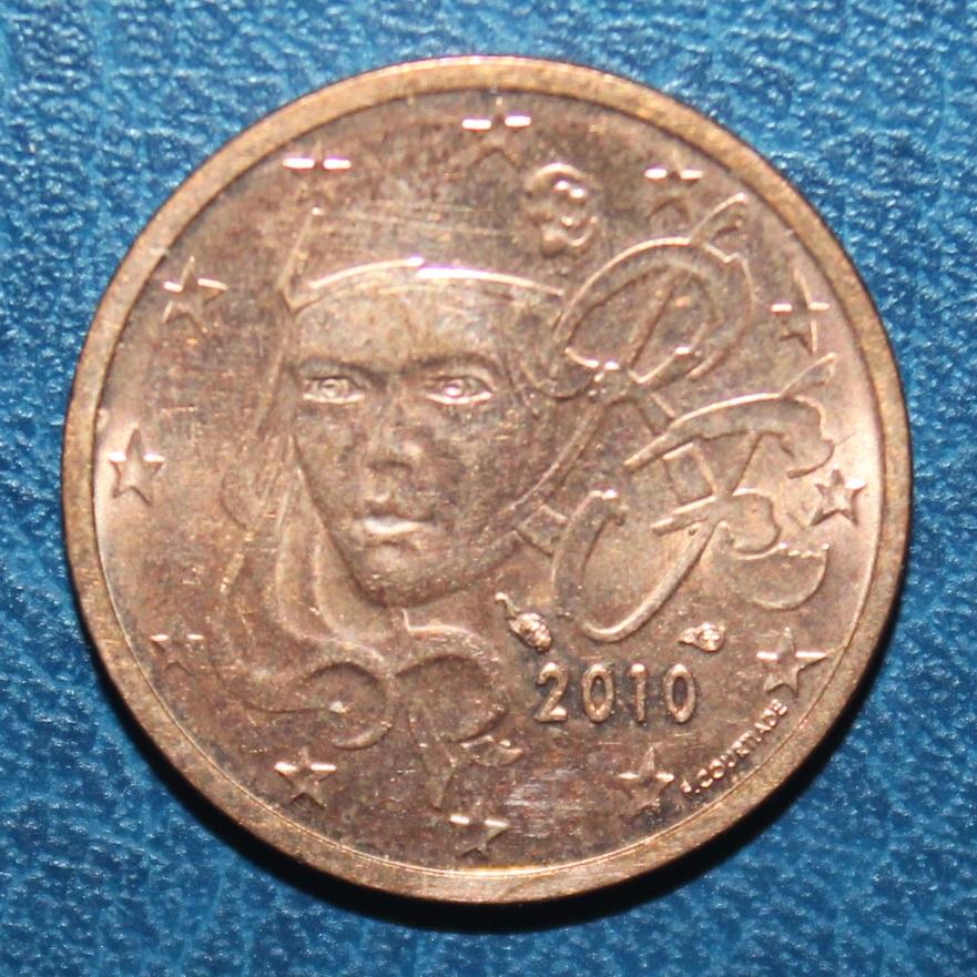 2 евроцента Франция 2010 1