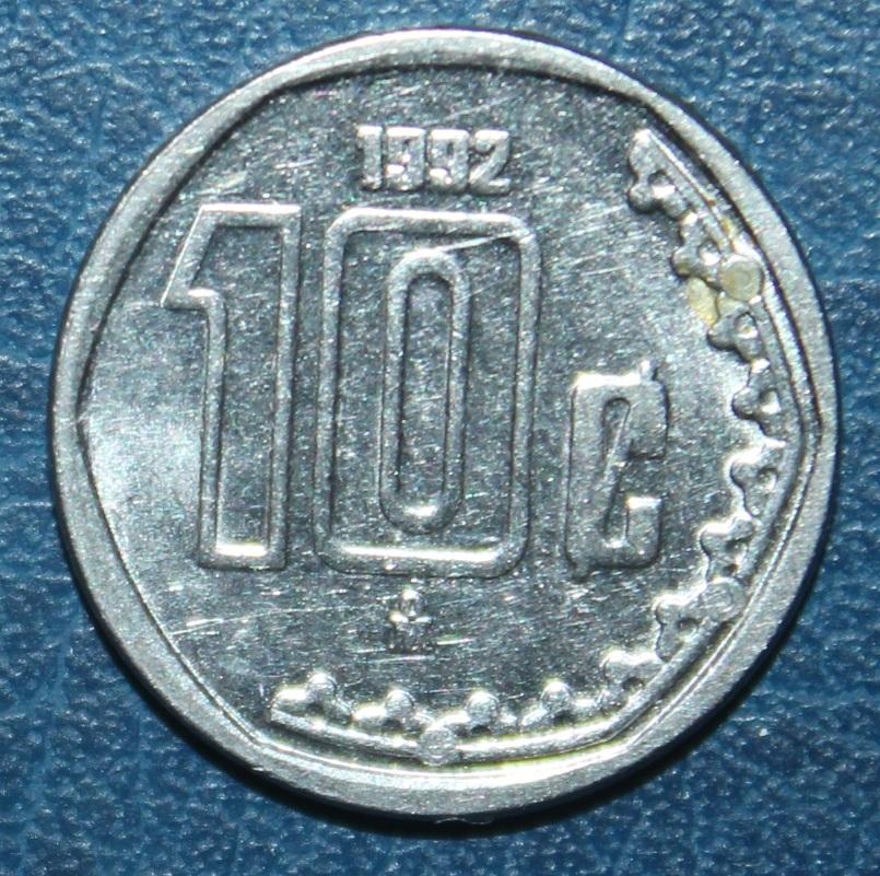 10 сентаво Мексика 1992