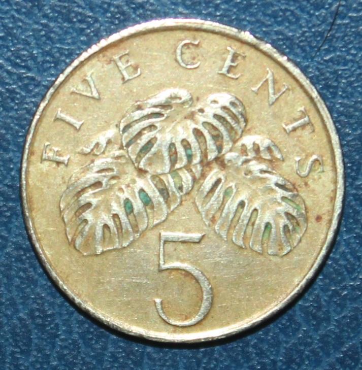 5 центов Сингапур 1995